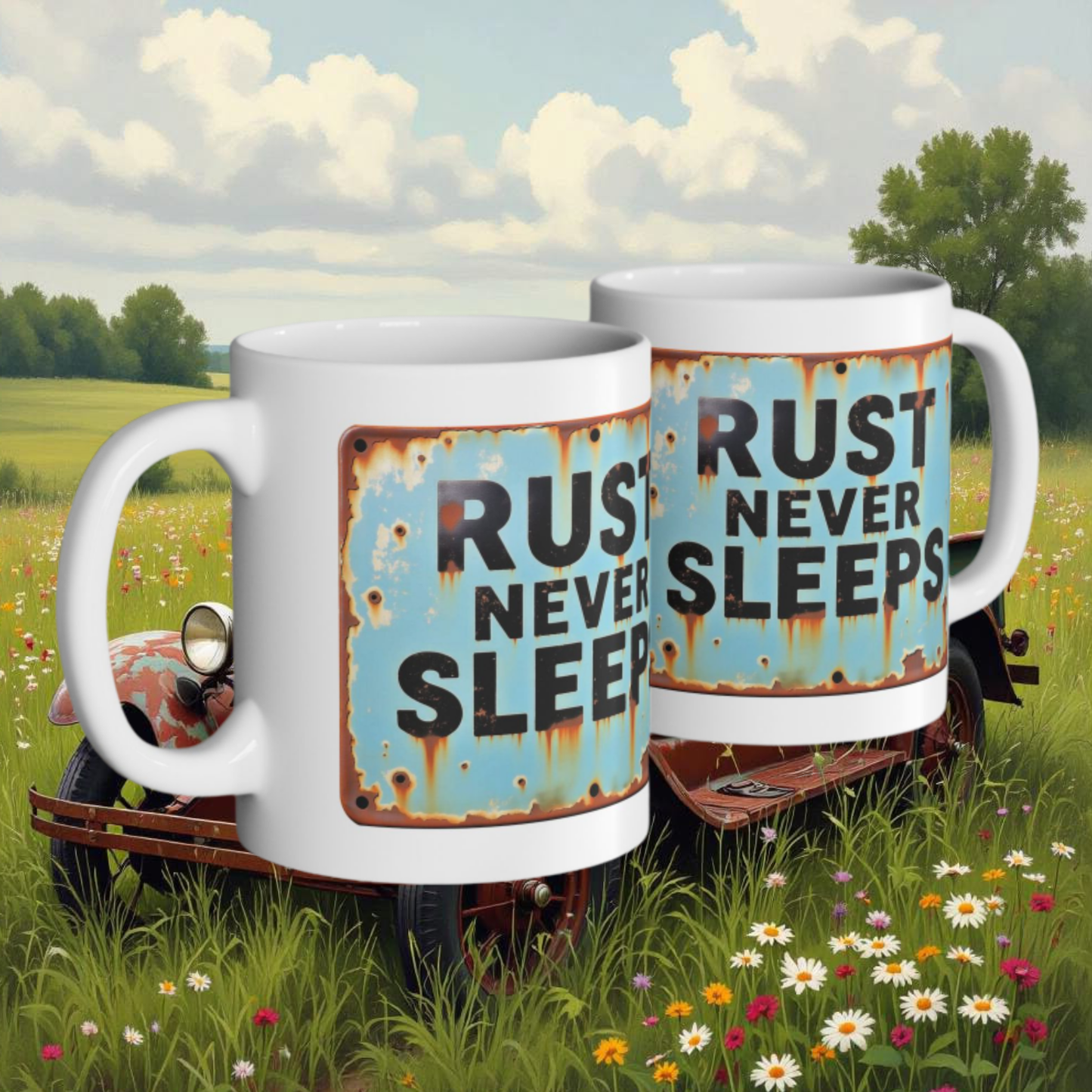Rust Never Sleeps Mug - 6.99 Shipping