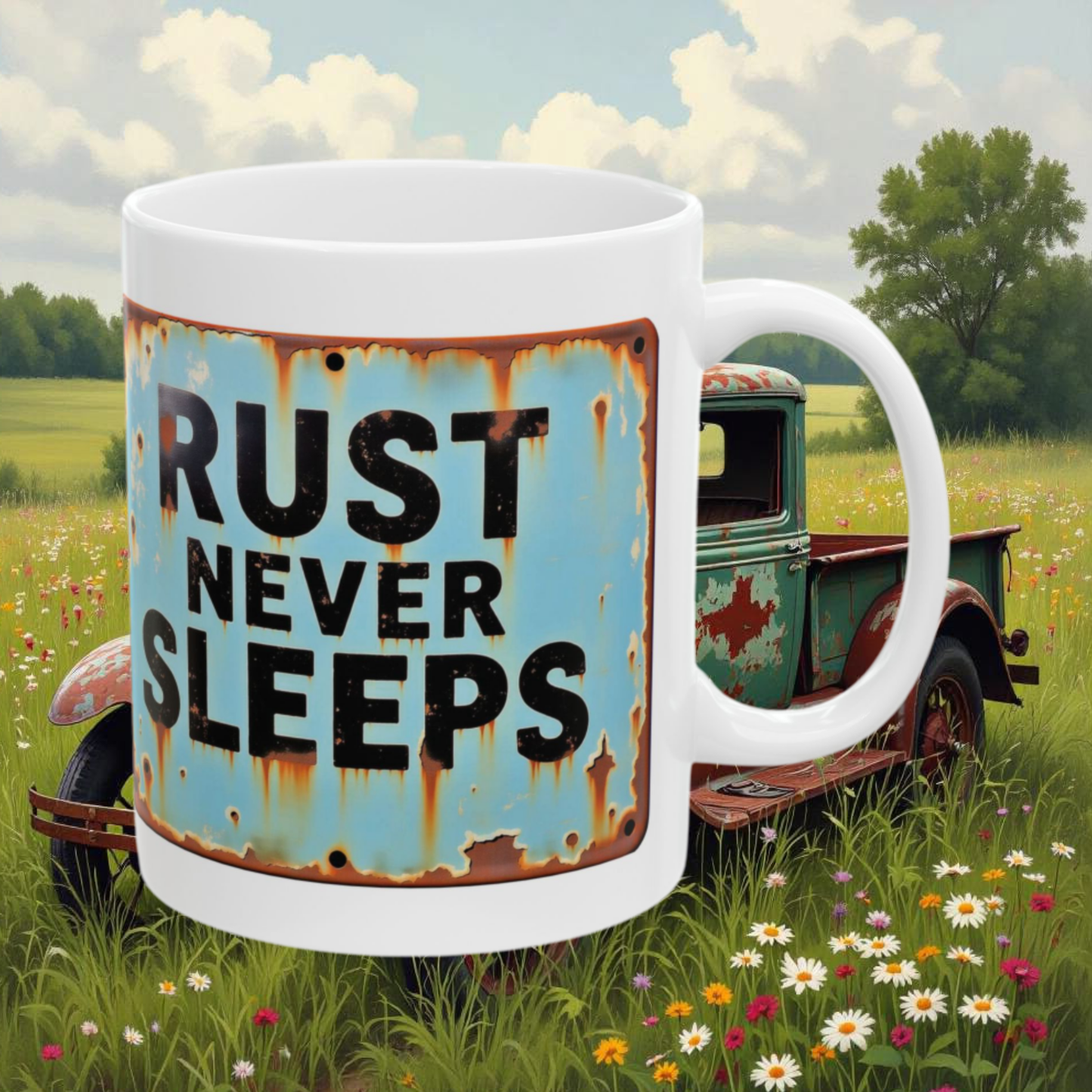 Rust Never Sleeps Mug - 6.99 Shipping