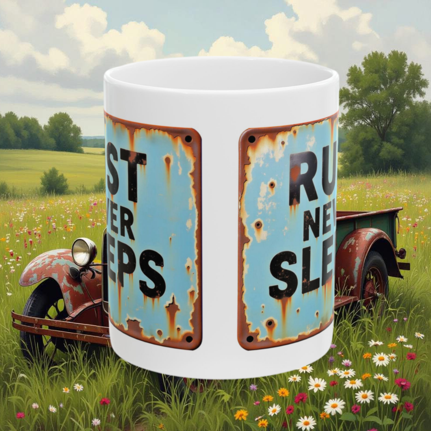 Rust Never Sleeps Mug - 6.99 Shipping